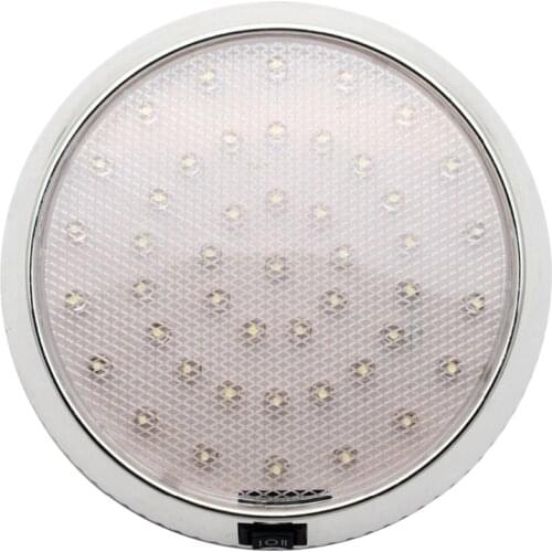 12V Car Round Ceiling Dome Roof Interior Light Boat Rv Surface Ceiling Light