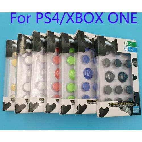 14 in 1 Thumb stick Joystick Cap Grips for PS4 Controller Black With Retail box packing For XBOX ONE Analog Joystick Grips Caps
