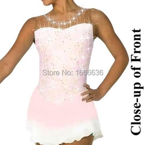 2016 Hot Sales Figure Ice Skating Dresses For Girls New Brand Vogue Figure Skating Competition Customized Dress DR2981