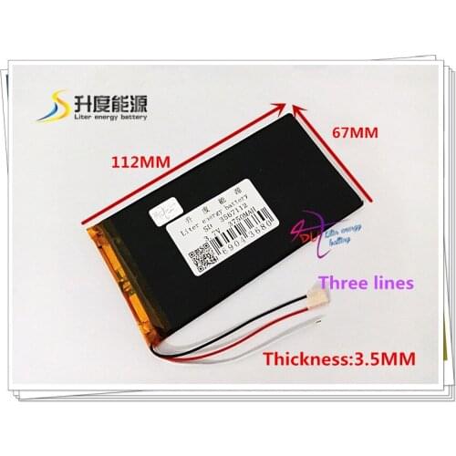 3.7V 3750mAH 3567112 Polymer lithium ion / Li-ion battery for power bank tablet pc