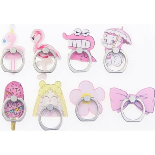 3PCS/LOT Flamingo Finger Ring Mobile Phone Cat Smartphone Stand Holder For iPhone X 8 7 6 6S Plus 5S Smart Phone MP3 Holder