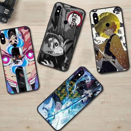 Hot Anime Kurama Demon Slayer Phone Case For Xiaomi Redmi Note 4 4x 5 6 7 8 pro S2 PLUS 6A PRO