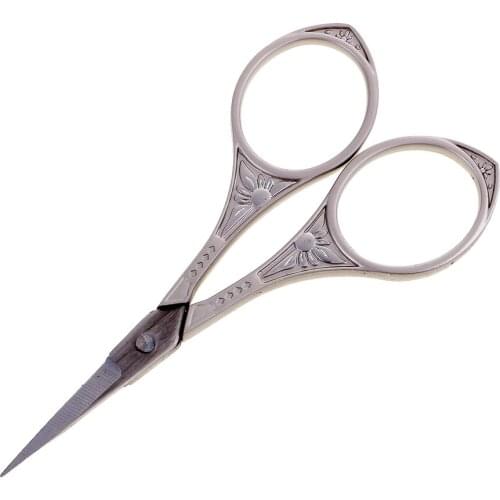 Stainless Steel European Vintage Floral Scissor for DIY Embroidery Sewing Craft Black/Sliver/Gold