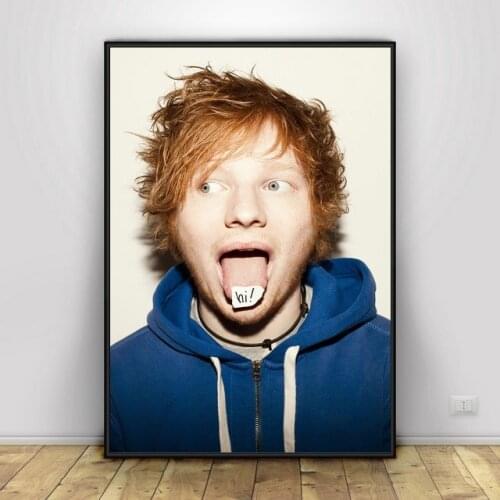 Ed Sheeran Hi! Art Silk Fabric Poster Print Wall Pictures For Room Decor