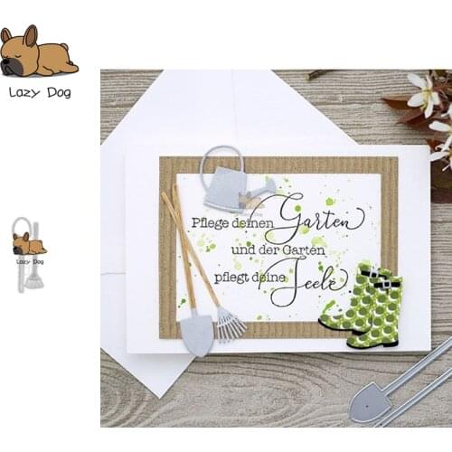 Shovel and Rake Metal Cutting Dies Scrapbooking Stencil DIY Mold Knife Craft Embossing Die Cuts Card Making New Dies For 2020