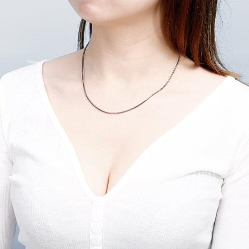 Fashion Chain Necklace Stainless Steel Link Chain Necklace Jewelry