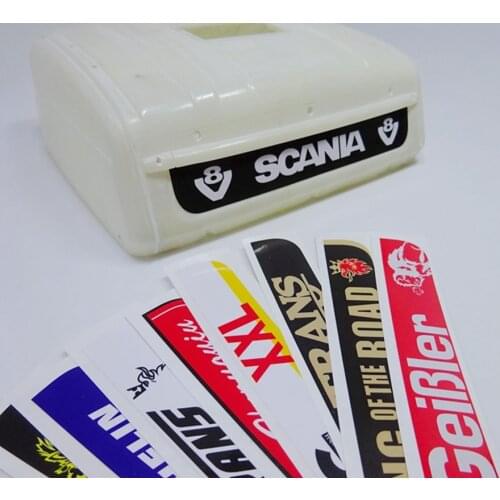 New design remote control actros truck highline roof sticker decals for tamiya 1:14 scale tractor trailer scania R730 truck