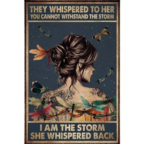 They Whispered To Her You Cannot Withstand The Storm Art Film Print Silk Poster for Your Home Wall Decor 24x36inch