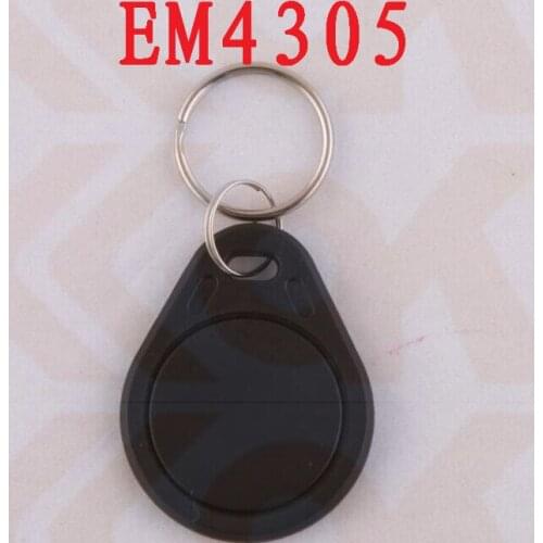 Wholesale 1000pcs/lot EM4305 125KHz id tag key fob tags rfid for Entru access system