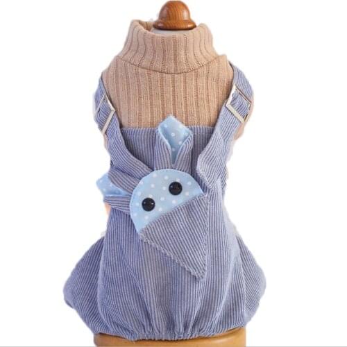 Dog Cat Dress Pet Dog Jumpuuit Dog Cat Sweater Pet Puppy Fluffy Skirt Autumn/Spring Clothes Apparel 4 sizes