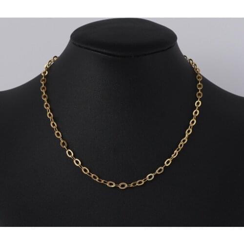 Simple and fashionable hollow stitching thread ring bare chain chain necklace