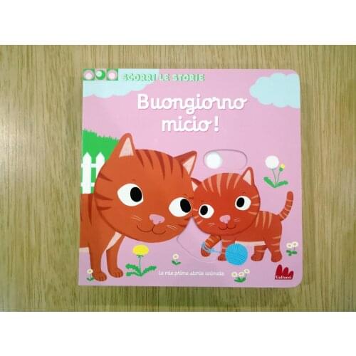 Parent Child Kids Toddler Baby Italian Book Early Education Enlightenment Cute Picture Story Game Toys Cardboard Libros Age 0-3
