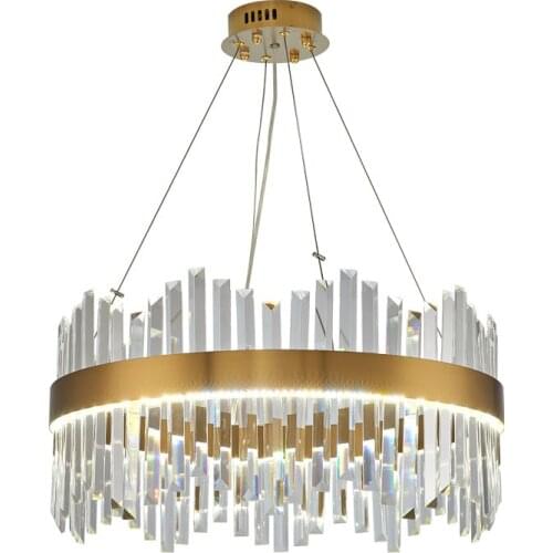 Luxury Crystal Chandelier Lighting For Large Living Room Round Dining Room Crystals House Decoration Lamps LED Lamp