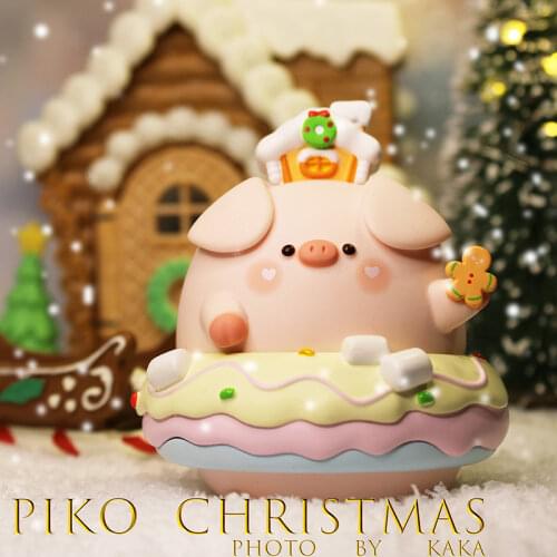 Blind Box Toys Piko Pig Christmas Cute Anime Figures Model Birthday Gift Popular Tide Handmade Kawaii Accessories Home Decor