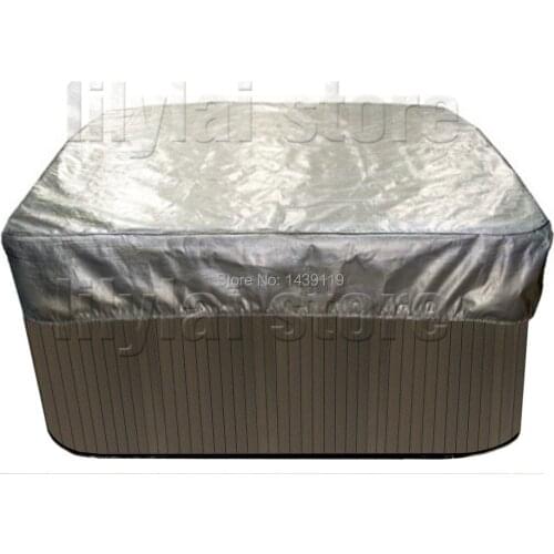 Spa bag for keeping warm in winter, size 215cmx215cnx90cm, hot tub bag and spa cap can be customzed any shape and size
