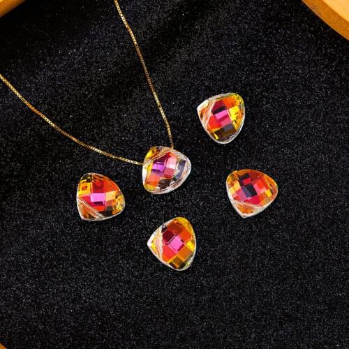 Glass Crystal Beads Pear Shape Unique Charms Pendent Best Quality Beads For Jewelry Making Necklace Bracelets Handmade DIY 10PCS