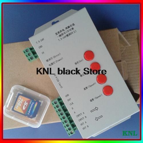 Led RGB Controller ,T-1000S SD card led pixel WS2801 LPD8806 WS2811 LPD6803 controller, DC5,12V,24V