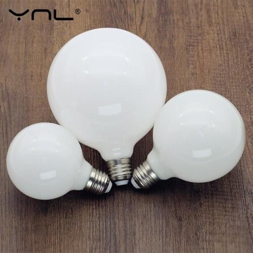 Milky LED Bulb E27 220V 110V Lampara G80 G95 G125 Ampoule Bombilla LED Lamp Bulb Cold White Warm White For Pendant Lamp