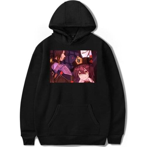 Genshin Impact Kawaii Hoodie Aesthetic Loose Hu Tao Harajuku Printed Clothes Cool Clothing Casual Streetwear Women Sweatshirts