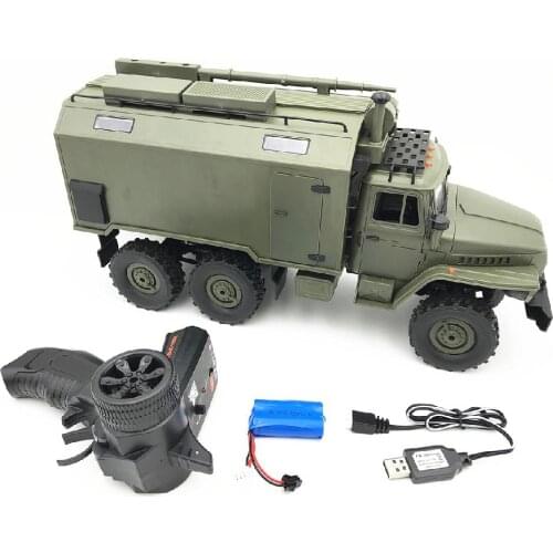 Wpl B36 Ural 1/16 2.4G 6Wd Rc Truck Rock Crawler Command Communication Vehicle Rtr Toy Auto Army Trucks Radio Rc Truck Toys