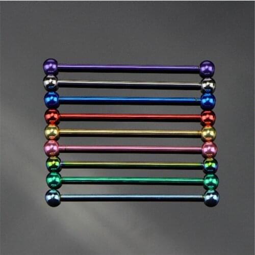 New hot stainless steel 9 colors stud earrings for women men gold punk Ear bone nail female fashion jewelry gifts