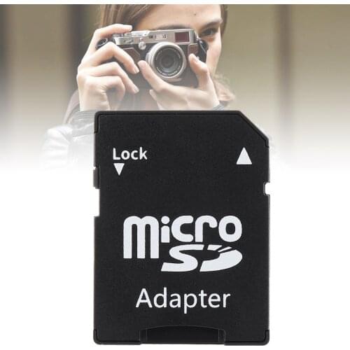 1pcs Black Ultra Small Micro SD Card Adapter Plug and Play Mini High Speed Storage Memory Card New