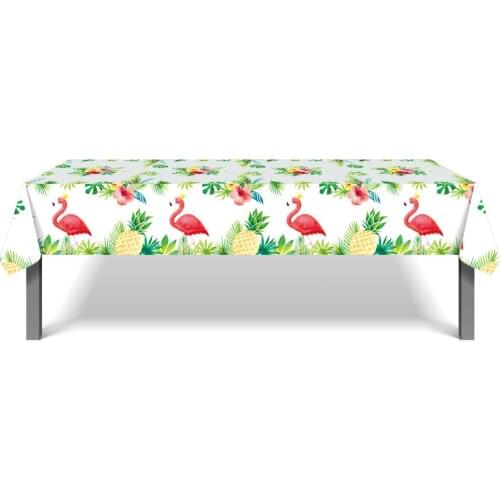 130*220cm Summer Hawaii Fruit Pineapple Happy Birthday Party Favor Tablecloths for Kids Baby Shower Party Decoration Tablecover