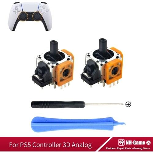 2Pcs/Lot Replacement Analog Joystick For Ps5 Controller 3D Analog Button Sensor Module Rocker Potentiometer Thumbstick