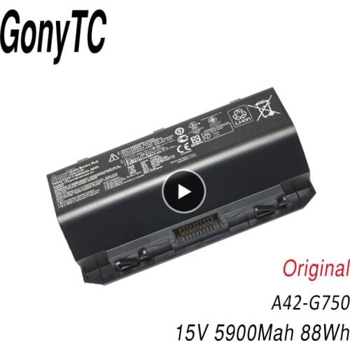 A42-G750 Laptop Battery for ASUS ROG G750 G750J G750JH G750JM G750JS G750JW Notebook Battery 15V 5900mAh/88WH