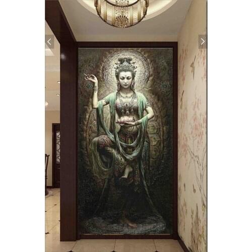 Large Mosaic Diamond Picture Chinese Dunhuang Buddha dance Diy Diamond Embroidery 3d Cross stitch diamond painting N1488