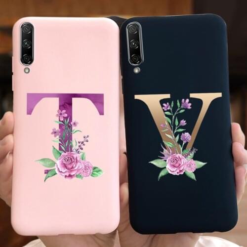 For Huawei Honor 9X Pro Case 6.59" HLK-L41 Gilded Letters Black Case Soft TPU Bumper For Honor 9X pro HLK-AL10 9 x pro Back Case