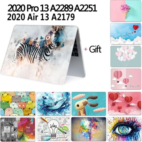 2020 Laptop Case For MacBook Pro 13 Case with Touch Bar Laptop Cover For MacBook Air 13 Case For Model A2179 and Keyboard cover