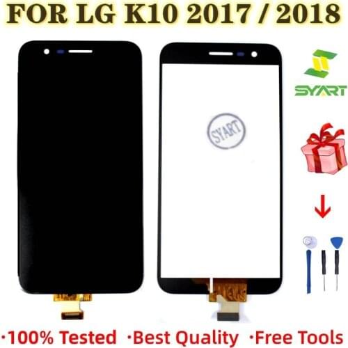 For LG K10 2018 K10 2017 M250 M250N M250M M250DS LCD Display Touch Screen Digitizer Assembly With Frame For LG K10 LCD Display