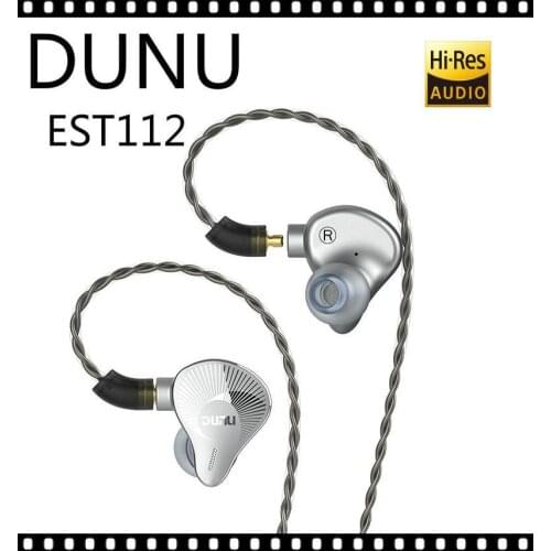 DUNU EST112 13.5 mm Third-Generation Double-Sided Beryllium-Plated Diaphragm Dynamic Hifi Music Monitor MMCX Earbuds Earphones