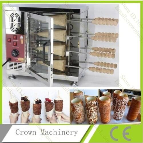 CE electrical chimney cake oven maker machine;Bread barbeque machine/chimney cake grill