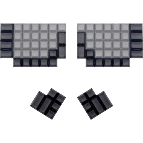 ErgoDox DSA Blank Keycap Black White Retro White Gray