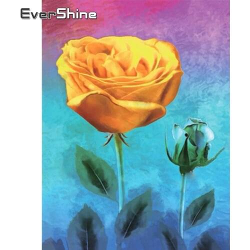 EverShine 5D Diamond Painting Rose Hot Sale Full Square Drill Diamond Embroidery Flowers Rhinestones Picture Handmade Hobby