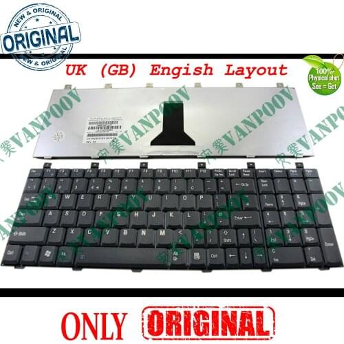 New notebook Laptop keyboard for Toshiba Satellite M60 M65 P100 P105 Pro L100 Black UK (GB) English Verion - MP-03233GB-920
