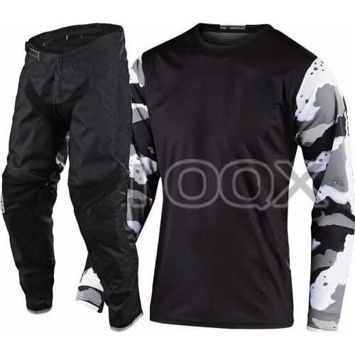 ATV MTB Bike Riding Suit GP Camo Mens MX Offroad Jersey Pants Motorcycle Motocross Racing Gear Set Kits