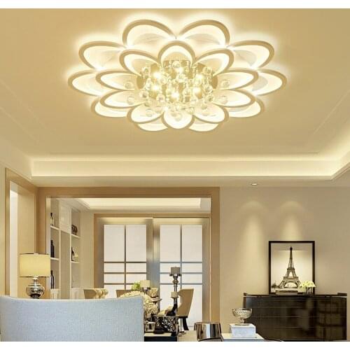 Creative pattern hardware acrylic crystal ceiling lamp Home various space Lighting fixture Commercial decorative ceiling lights