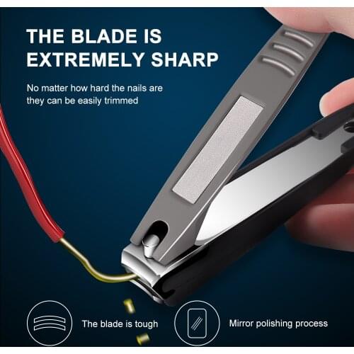 BNG TA53 Nail Clippers Stainless Steel Anti Splash Fingernail Cutter Manicure Tools Bionics Design Nail Trimmer Pedicure Scissor