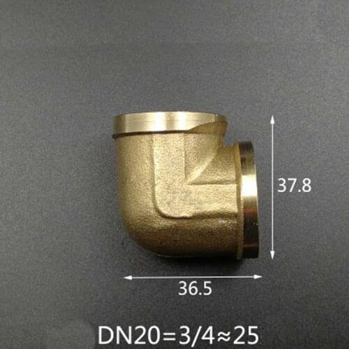 Brass 90 Degree Elbow DN20 3/4" BSP Female Pipe Fitting Adapter Coupling Connector