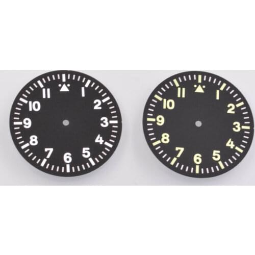 35.5mm Black Sterile Dial Luminous Marker Set for ETA 2836 Miyota 8205 8215 dg2813