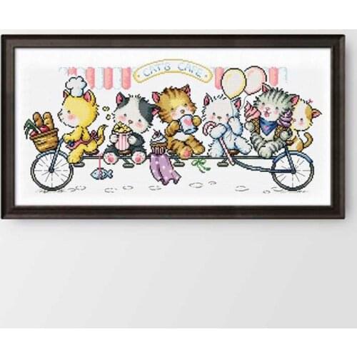 G104 Stich Cross Stitch Kits Craft Packages Cotton Fabric Floss Counted New Designs Needlework Embroidery Cross-Stitching