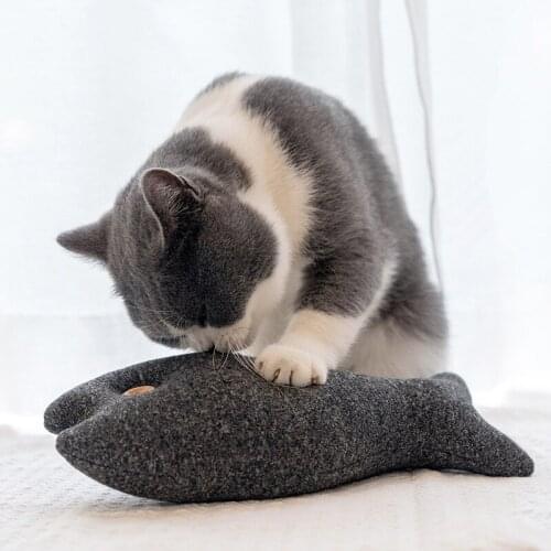 Zipper design Plush Cat Toy Teeth Grinding Catnip Toys Funny Interactive Kitten Playing Pillow Claws Thumb Bite Cat mint For Cat