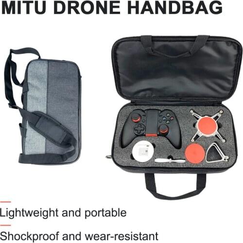 Suitable for Xiaomi Mitu Rabbit Drone Accessory Storage Handbag Lightweight Shockproof Fashion Simple Gray Shoulder Strap Bag