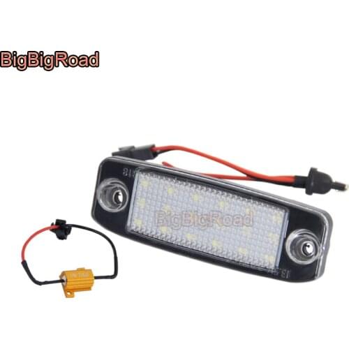 BigBigRoad For Hyundai Sonata NF GF YF / i45 Veracruz ix55 Accent MC 2005~2015 LED Car License Plate Light Number Frame Lamp