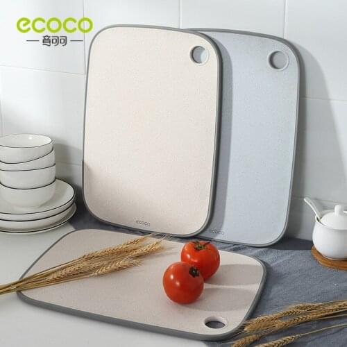 Ecoco Cutting Board, Chopping Blocks Tool Rectangle, Hangable Cutting Board Durable, Non-slip Chopping Board Kitchen Accessories