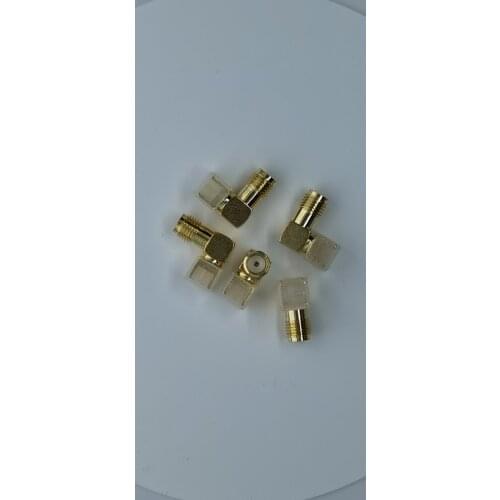 Free Shipping 5pcs/lot SMA female Thru Hole plug Right Angle SMA-KWE PCB Mount connector