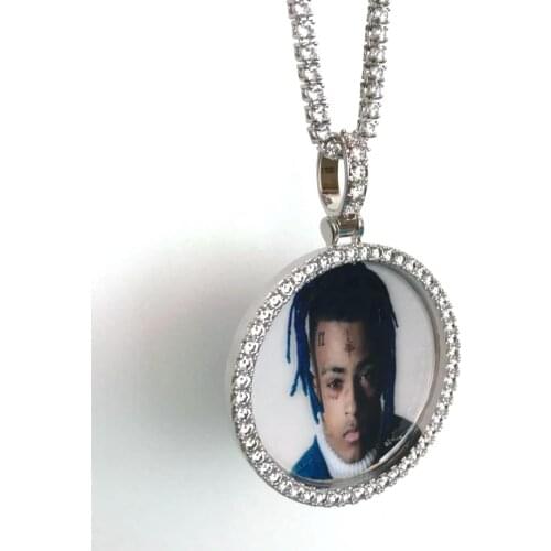 Custom hiphop iced out picture pendant